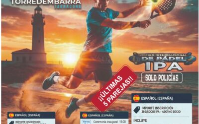 TORNEO INTERNACIONAL DE PÁDEL – últimas 5 plazas para 5 parejas de Pádel