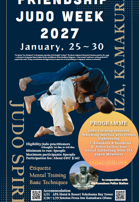 IPA Japó: Setmana de Judo de l’Amistat 2027